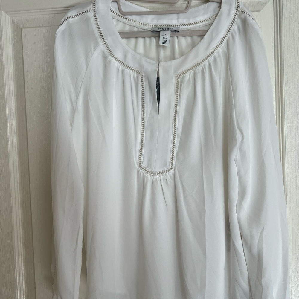 White Houseuse Black Market - White Blouse - size 8